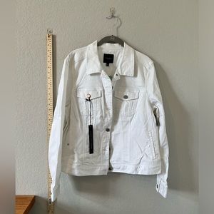 NWT Liverpool White Jean Jacket